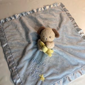Messages From The Heart You're a Super Star Puppy Dog Lovey Security Blanket